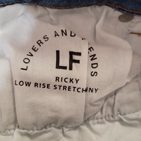 Lovers & Friends Ricky Low Rise Skinny Distressed Jeans Size 27 Ankle Length - Picture 8 of 8